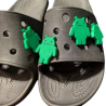 Plastic Charms for Android Apps Lover -  Green Shoe Charms for Shoes
