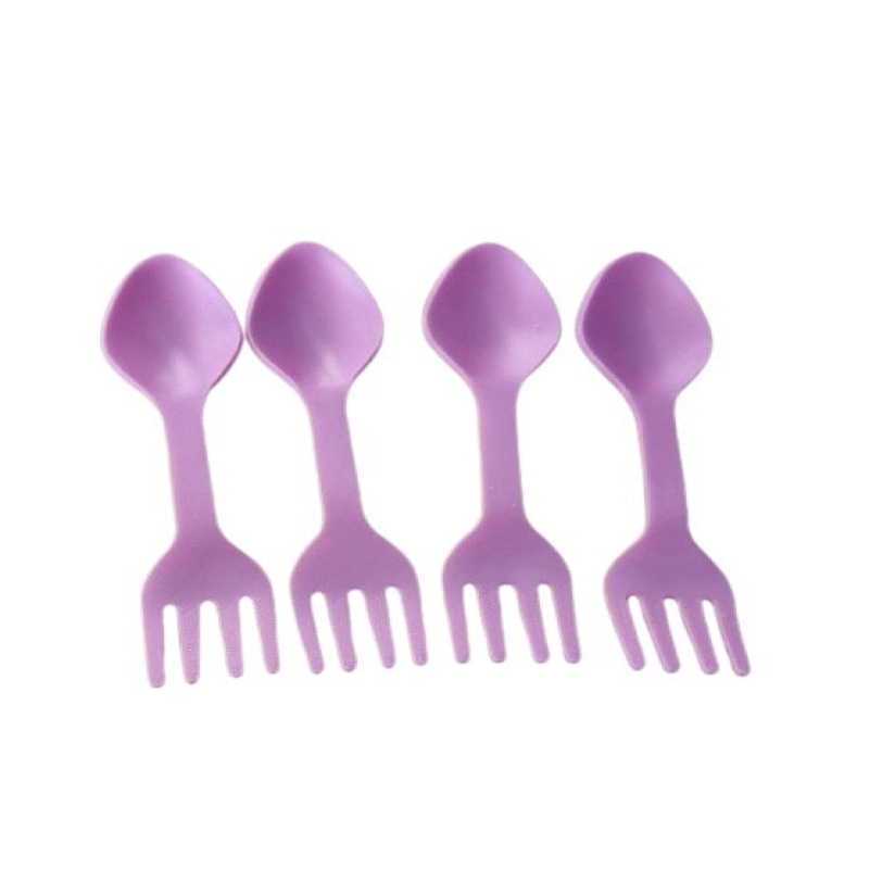 4 Pcs / Set Cutlery Travel Fork & Spoon - Travel Size Spoon & Fork Light Weight