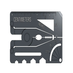 Credit Card Pliers and Measurement Tools - Compact Plastic Multi-Tool