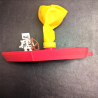 Balloon Lego Boat for Bath or Pool - Fun Floating Toy for Kids in Bathtub & Pool