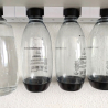 Soda stream Bottle Holder - Wall Mounted Holder Drainer for 2 Crystal Bottles
