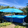 Pool Umbrella Holder - Durable Plastic Base for Secure Poolside Shade