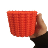 Halloween Pumpkin Pencil Holder - Fall Festive Plastic Desk Organizer