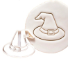 Halloween Cookie Cutters and Stamps -  Witch Hat and Pumpkin Cookie Cutters