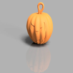 Pumpkin Halloween Ornament Keychain - Spooky Jack O' Lantern Keychain Charms
