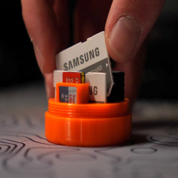 Optimized SD / Micro SD card Holder Travel Box - Plastic Box for SD Cards