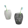 Toothbrush Holder Vornoi Plastic Cups - Reusable Dishwasher Safe Organizer