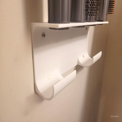 Dyson Airwrap Wall Organizer - Plastic Mount for Dyson Airwrap with Screw Holes