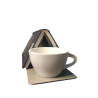 Book Rest and Mug Coaster Set - Convenient Combo of Book Stand and Cup Coaster