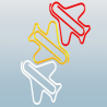Giant Airplane Paper Clip - 5 Pcs Large Plastic Paper Clips in Multiple Colors