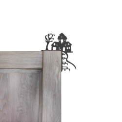 Halloween Door Corner - House Themed Plastic Decoration for Halloween