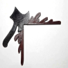 Axe Bloody Door Frame Topper - Realistic Halloween Decoration