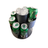 Plastic Can Dispenser with Ice Bowl - Keep Your Drinks Cool and Organized
