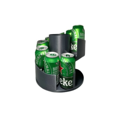 Plastic Can Dispenser with Ice Bowl - Keep Your Drinks Cool and Organized