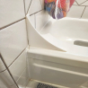 Bathtub Splash Guard - Durable Plastic Water Barrier for a Dry Bathroom