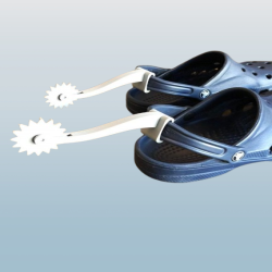 Plastic Croc Spur Charms -...
