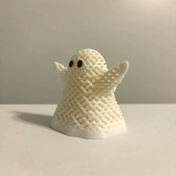 Volumetric Ghost Halloween Decoration - Spooky Indoor Decor Plastic Ghost