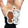 Cute Bear Loving Keychain for Valentine's Day - Plastic | Adorable Gift for Valentine's