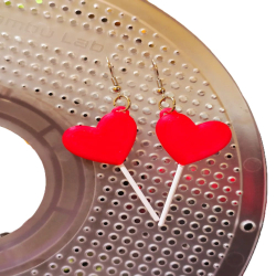 Heart Lollipop Earrings -...