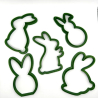 5 Pcs Easter Bunny Cookie Cutter – Perfect for Festive Baking Fun