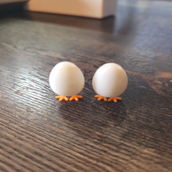 Easter Egg with Chick Leg Earrings – Whimsical Spring Accessories