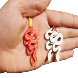 Snake Earrings for Chinese...