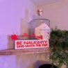 Be Naughty Save Santa The Trip Sign – Fun Christmas Decoration – Plastic