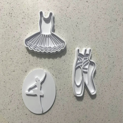 3 Pcs Ballerina Cookie...