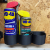 Oil Cans Wall Mount Holder – 3 Compartments for Organized Storage for Oil Cans