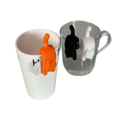 2 Pcs Cat-Shaped Tea Bag...