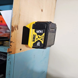 DeWalt Battery Holder (18V, 20V) – Secure Wall Mount Storage - Wall Mounted