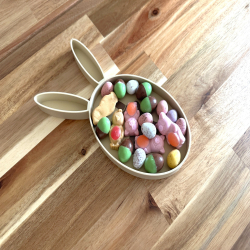 Easter Bunny Candy Bowl with Bunny Ears – Cute and Fun Easter Decor for Candy & Treats