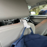 2 Pcs Strong Modern Car Seat Hook – Secure & Kid-Safe Organizer for Bags - White