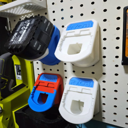 Ryobi 18V Battery Holder for Pegboard – Secure & Accessible Storage Solution