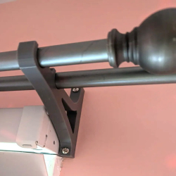 2 Pcs Dual Curtain Rod...