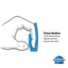2Pcs Finger Guard, Kitchen Finger Hand Protector, Finger Protector,
