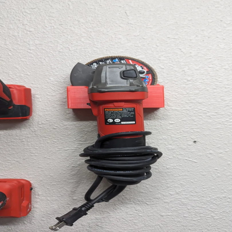 Angle Grinder Wall Mount for 4" Grinders – Sturdy Storage Bracket for Workshop