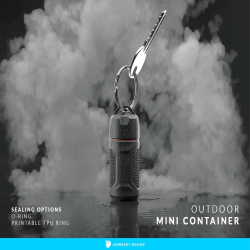 Mini Outdoor Container for Key Chain – Waterproof Pill Holder, Travel Capsule