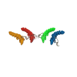 Flexi Cute Dragon Keychain – Fun and Flexible Single-Color Dragon Accessory for Bags