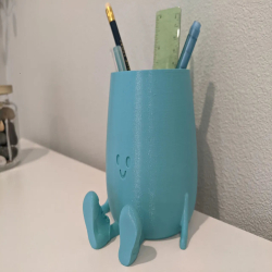 Happy Face Pen Holder, Cute Pen Holder, Stationary Organizer