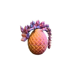 Baby Dragon with Dragon Egg Como  Plastic | Crystal-Designed Fidget Toy