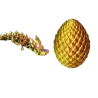 Baby Dragon with Dragon Egg Como  Plastic | Crystal-Designed Fidget Toy