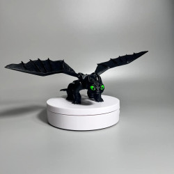 Flexi Toothless Dragon Figurine  Articulated Night Fury Multicolor Gift Toy