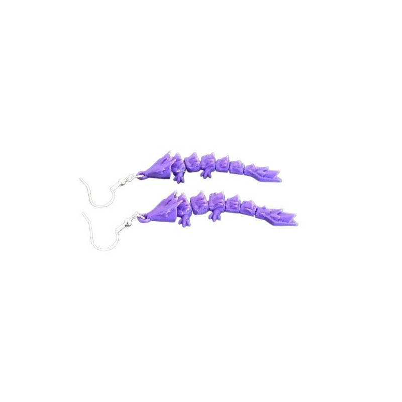 Flexi Dragon Earrings  Unique and Flexible Plastic Dragon Earrings