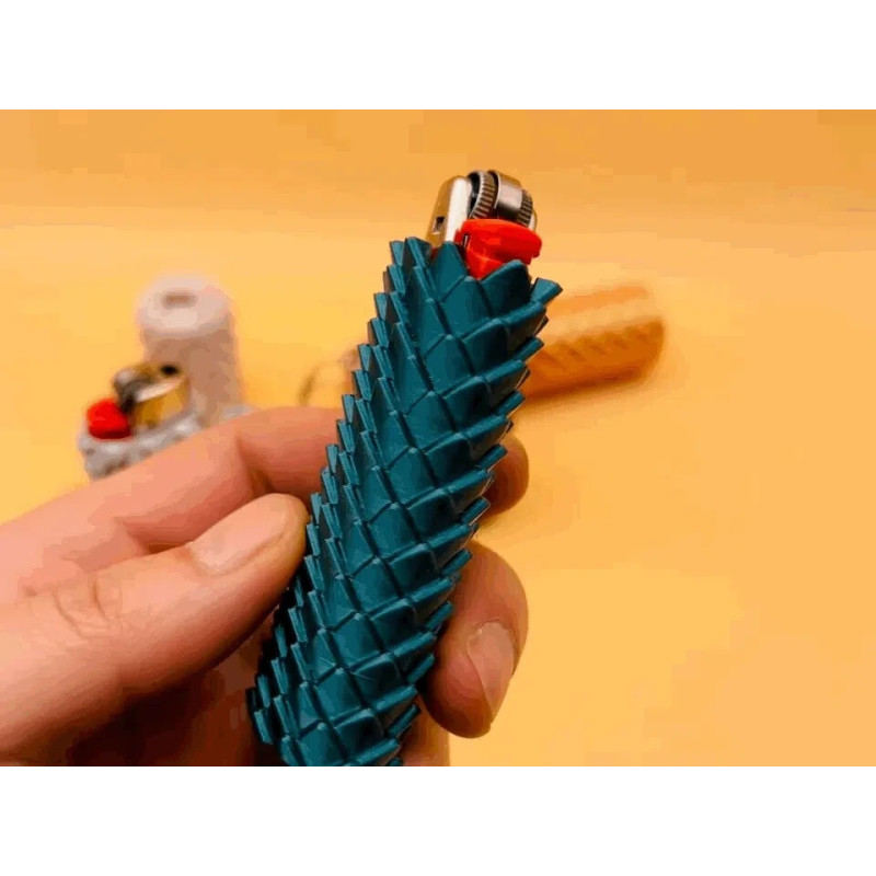 Dragon Scale Bic Lighter Sleeve  Textured Grip Cover for Standard Lighters