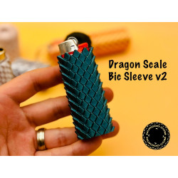 Dragon Scale Bic Lighter Sleeve  Textured Grip Cover for Standard Lighters