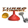 Turbo Funnel-Funnels for Filling Bottles or Containers