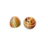 Golden Dragon Egg with Baby Dragon Inside  Mystical Fantasy Collectible -Gold