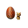 Golden Dragon Egg with Baby Dragon Inside  Mystical Fantasy Collectible -Gold
