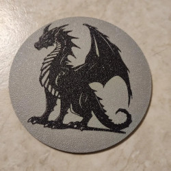 3-Piece Dragon Coaster Set  Mythical Fantasy Drink Coasters